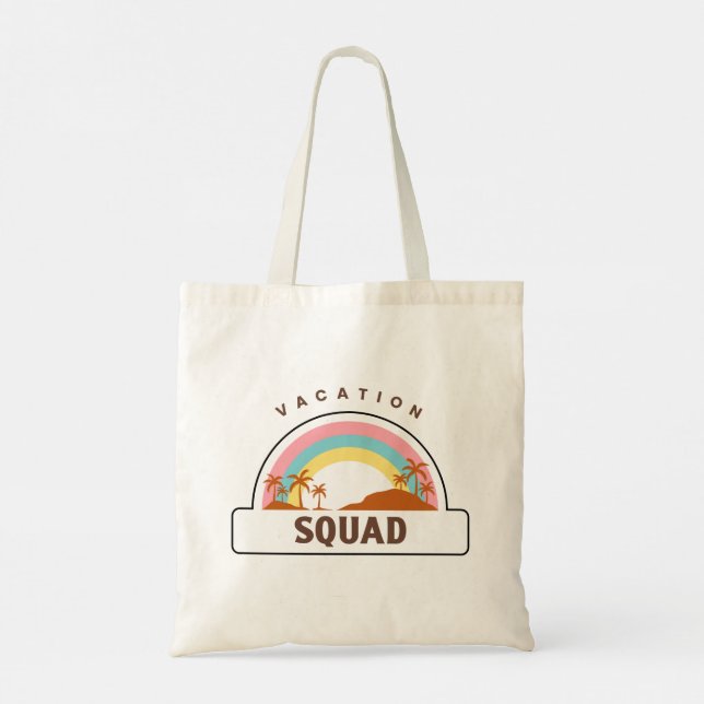 Vacation Squad Rainbow Tote Bag (Dos)