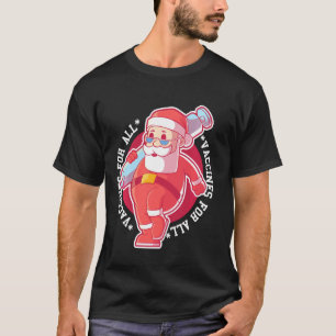 Vaccination Pro Funny Tshirt Vaccin Père Noël Chem