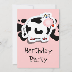 Vache caricaturale, invitation