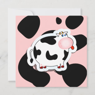 Vache caricaturale, invitation