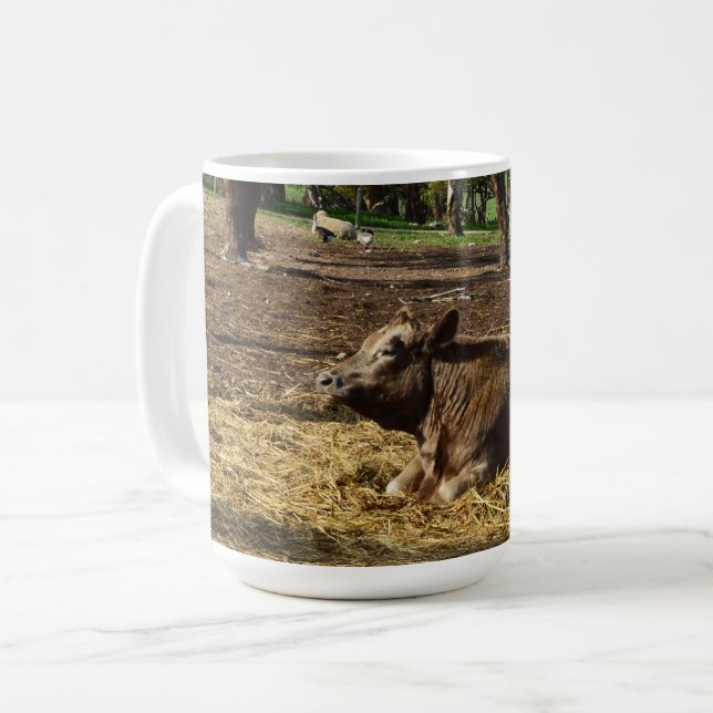 Vache C'Est Une Vie Agricole, Café Mug (Devant gauche)