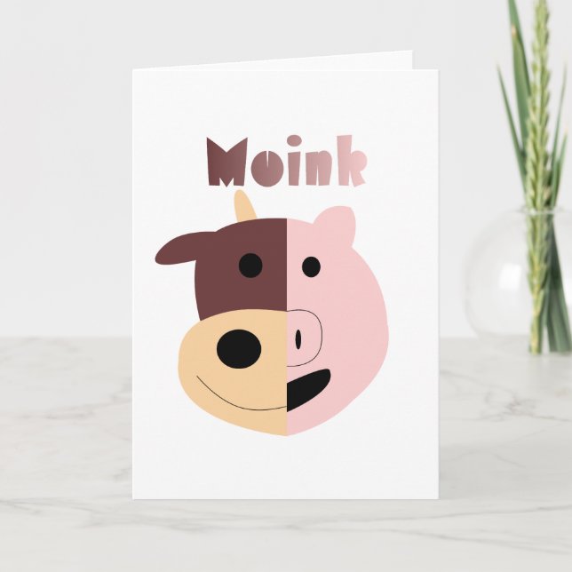 Vache + Cochon = Carte Moink (Devant)
