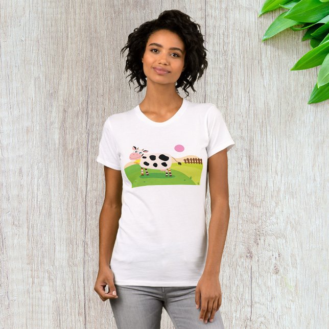 Vache Dans Un Champ T-shirt Femme (Créateur téléchargé)