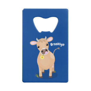 Vache de jersey heureuse et mignonne et dessin ani