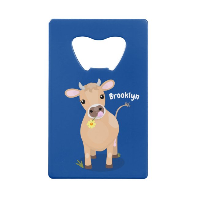Vache de jersey heureuse et mignonne et dessin ani (Devant)