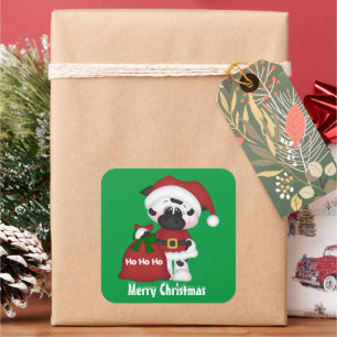 Vache de Noël Vacances pays autocollant