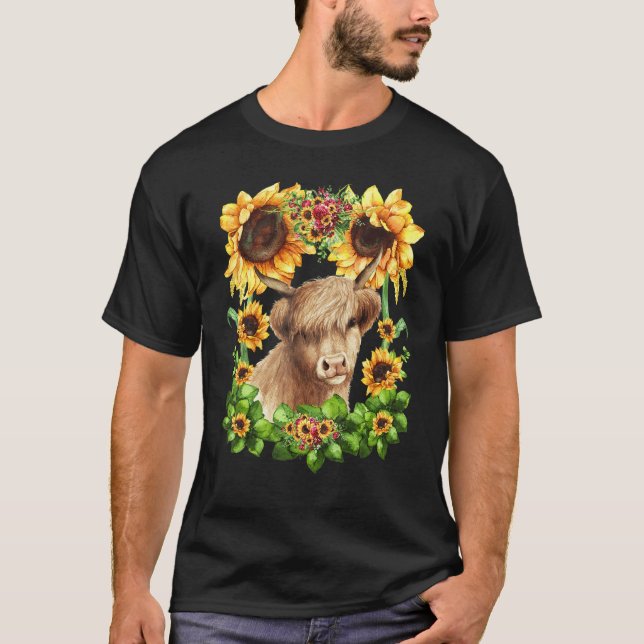 Vache des Highlands écossaise pour femmes T-shirt  (Devant)
