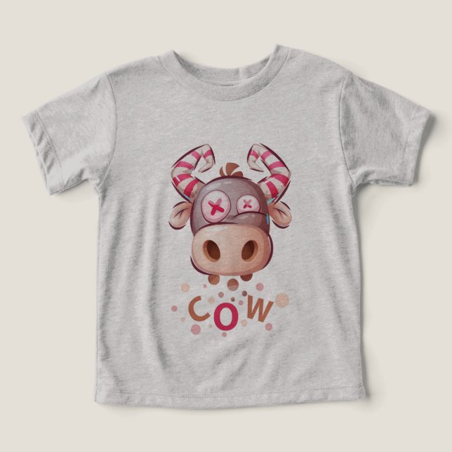 Vache dessinée dans le style chilien (Design Recto)