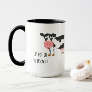 Vache Drôle Pas Dans La Mug De Mois