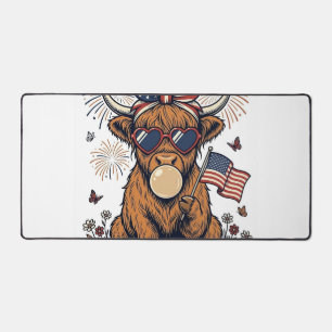 Vache écossaise patriotique Bubblegum Gravure vint