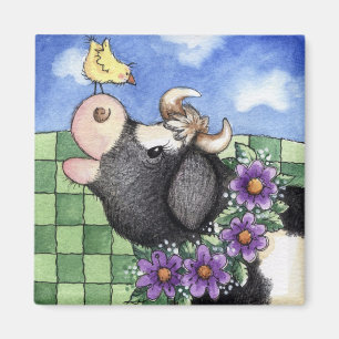 Vache et poussette - Aimant