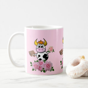 Vache Florale Roses roses roses Chocolat Mug