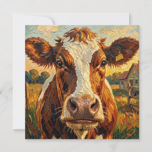 Vache Impasto Mignonne sur Ferme Bloc-Notes (Devant)