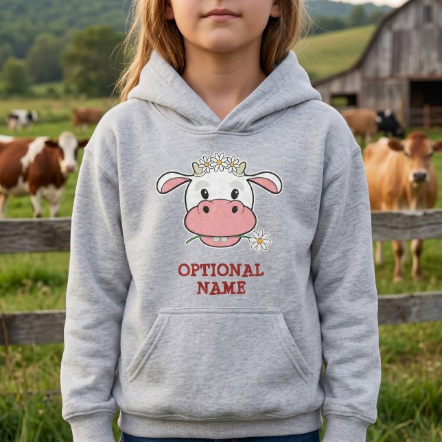 Vache mignonne avec couronne de marguerite - Nom p (Créateur téléchargé)