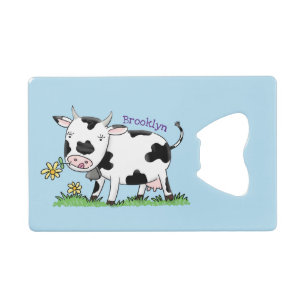 Vache mignonne en vert dessin animé sur le terrain