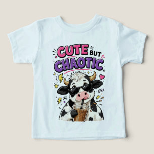 Vache mignonne mais chaotique avec café glacé