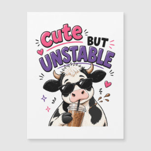 Vache mignonne mais instable avec café glacé