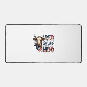 Vache Patriotique Rouge Blanc Moo Chemise 4 Juille