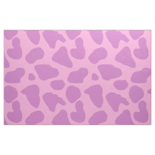 Vache poster de animal tissu motif rose et violet