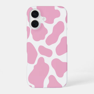 Vache rose et blanche Imprimer iPhone 16 Coque