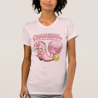 Vache Rose Pickleball : Bottes Coquette et T-Shirt