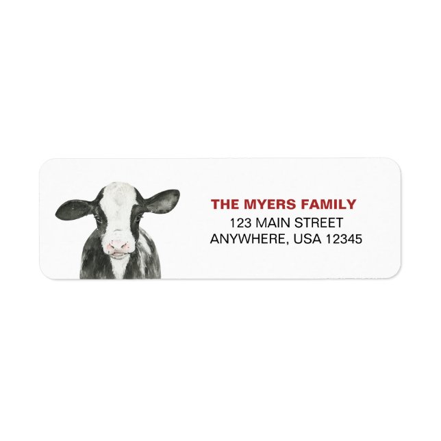 Vache sacrée, je suis une étiquette d'adresse de r (Devant)
