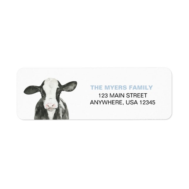 Vache sacrée, je suis une étiquette d'adresse de r (Devant)