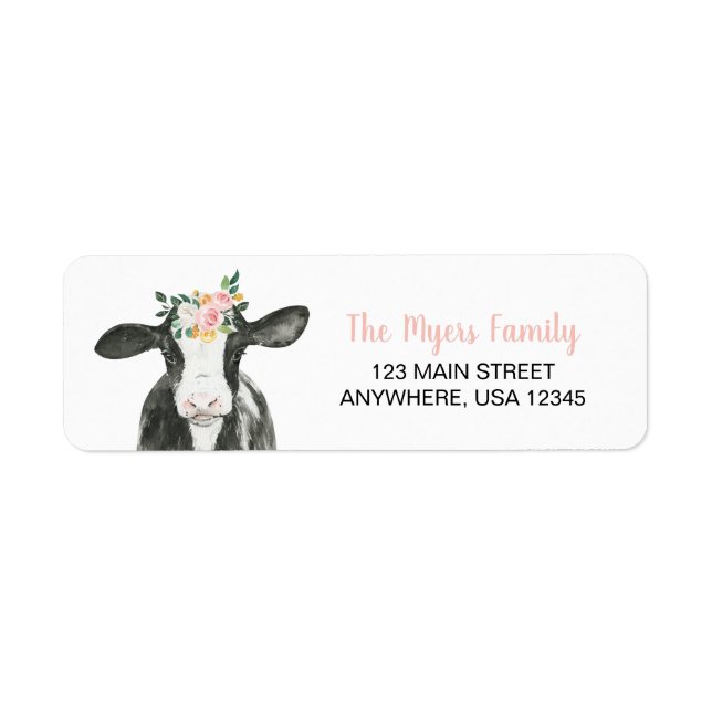 Vache sacrée, je suis une étiquette de retour d'ad (Devant)