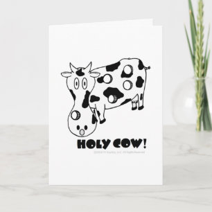 Vache sainte ! Carte d'anniversaire