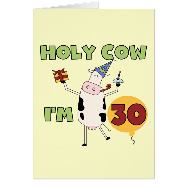 Vache sainte je suis 30 T-shirts et cadeaux (Devant)