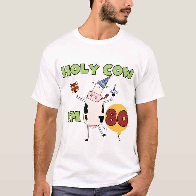 Vache sainte je suis 80 T-shirts et cadeaux (Devant)