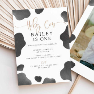 Vache sainte Je suis un Invitation d'anniversaire,