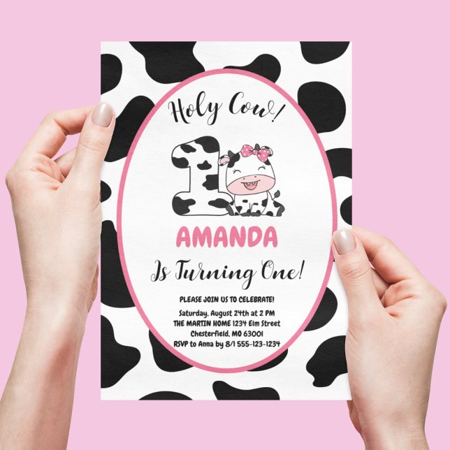 Vache Sainte Je Suis Une Fille Invitation Pour La  (Créateur téléchargé)