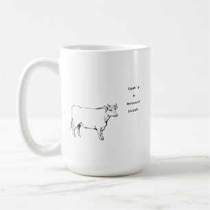 Vache Sarcastique C'est un point moot Mug de vache