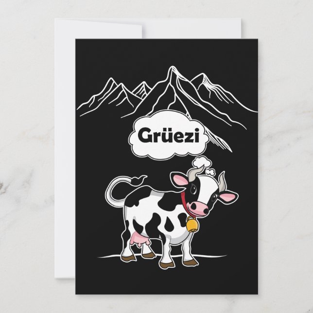 Vache suisse - Grüezi - Suisse Voyage (Devant)
