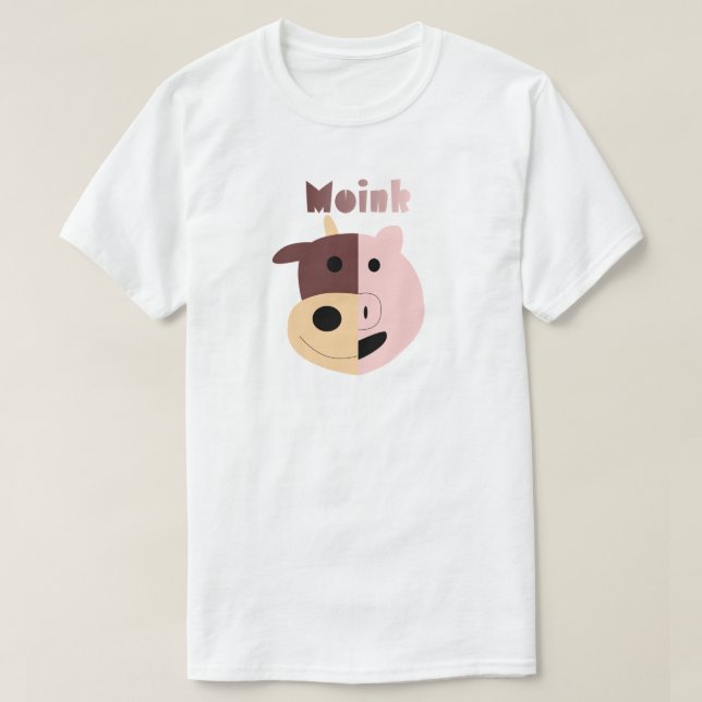 Vache + T-shirt de mes de porc = de Moink (Design devant)