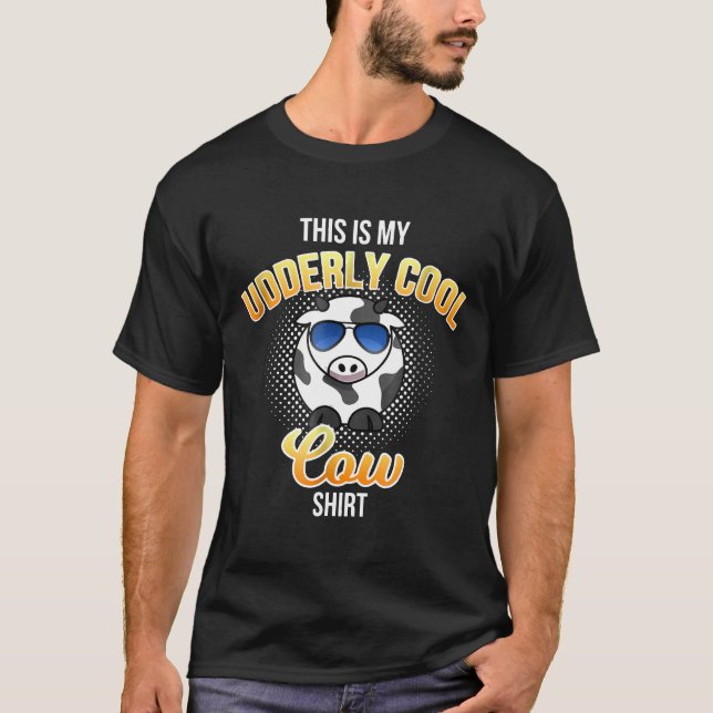 Vache  T-shirt vache pun ultra cool (Devant)