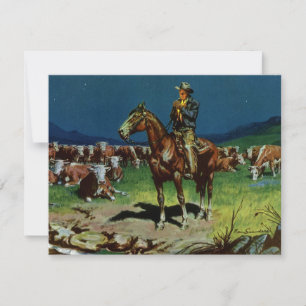 Vacher vintage, éleveur de bétail ranch dans la fe