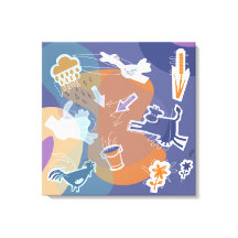 vaches de toile extérieures