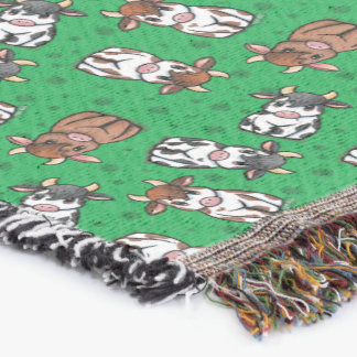 Vaches Ditsy Jeter la couverture