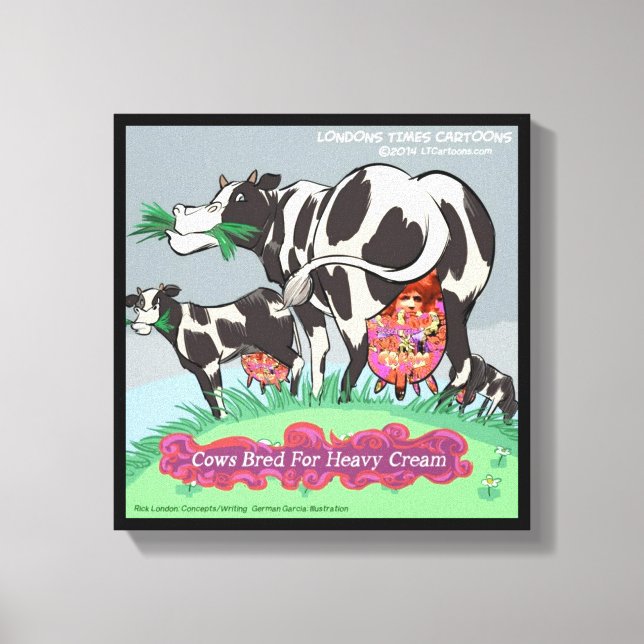 Vaches Élevées Pour Crème Épaisse Impression Drôle (Recto)