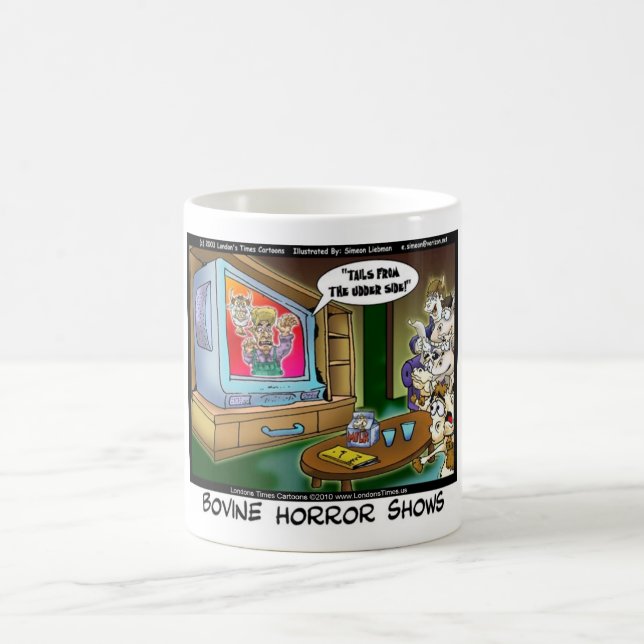 Vaches Films TV Effrayants T-shirts Drôles Mugs Ca (Centre)