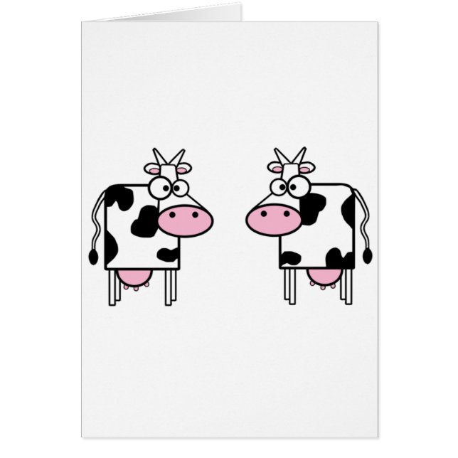 Vaches heureuses à bande dessinée (Devant)