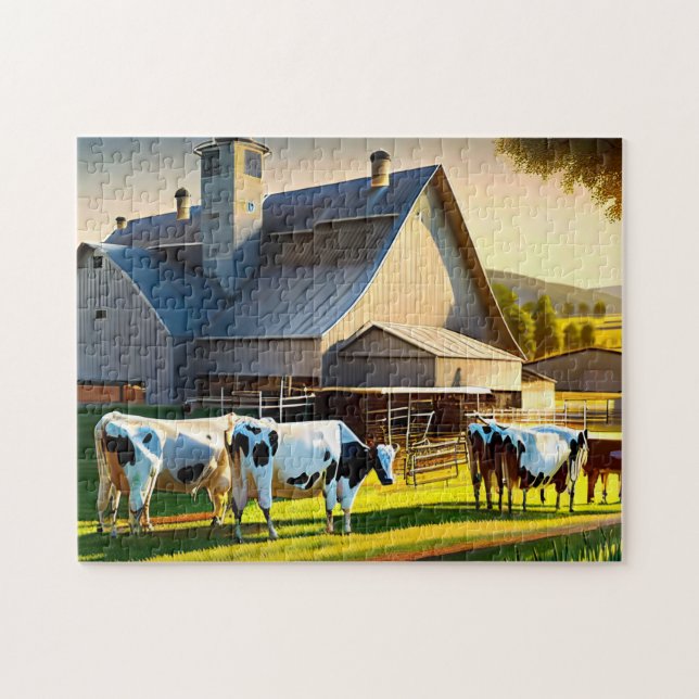 Vaches laitières Photo Puzzles Internet Jigsaw Puz (Horizontal)
