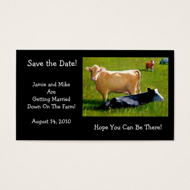 VACHES : MARIAGE : FERME : ENREGISTRER LA CARTE DE (Devant)