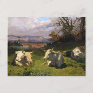 Vaches reposant par Rosa Bonheur Carte postale