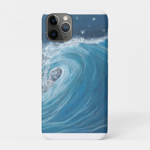 Vague au pastel gras pour étui de téléphone