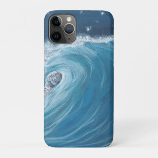 Vague au pastel gras pour étui de téléphone