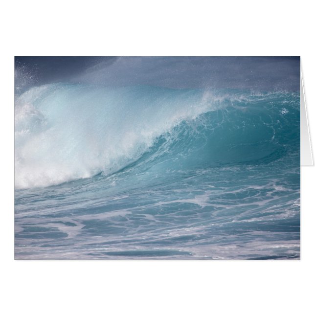 Vague bleue s'écrasant, Maui, Hawaï, États-Unis 2 (Devant horizontal)
