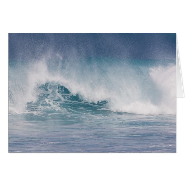 Vague bleue s'écrasant, Maui, Hawaii, États-Unis 3 (Devant horizontal)